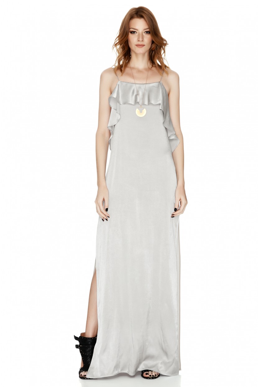 maxi satin slip