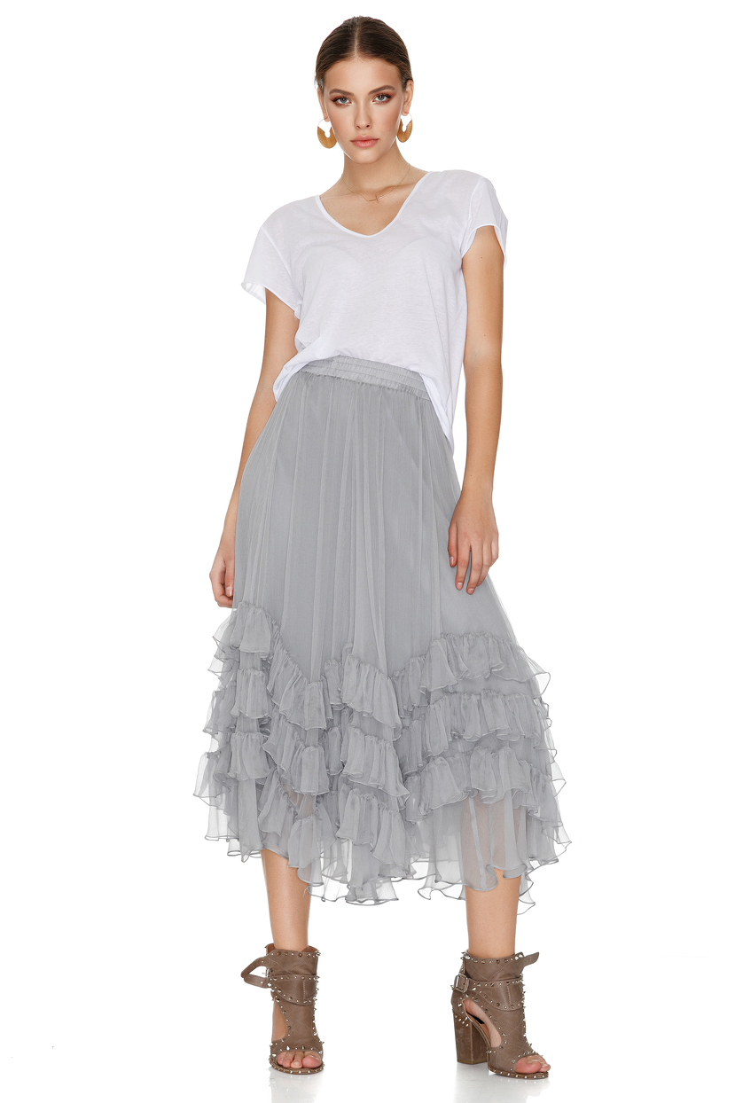 tops to wear with silk skirts