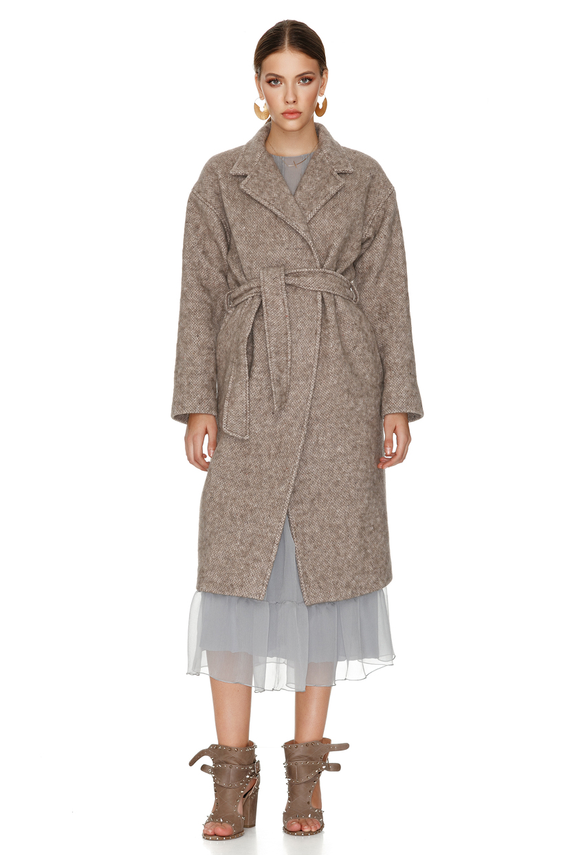 Soft Pink Long Coat PNK Casual