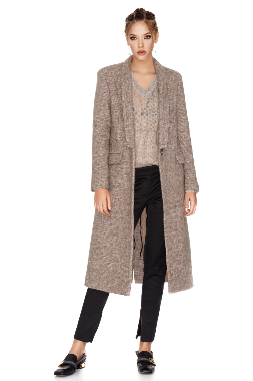 Soft Pink Midi Coat PNK Casual