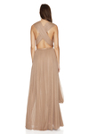 Nude Silk Tulle Gown