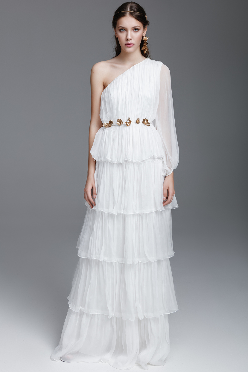 long white gown styles