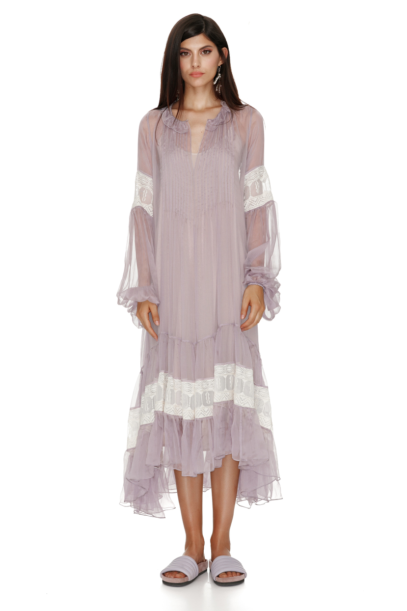 midi silk robe