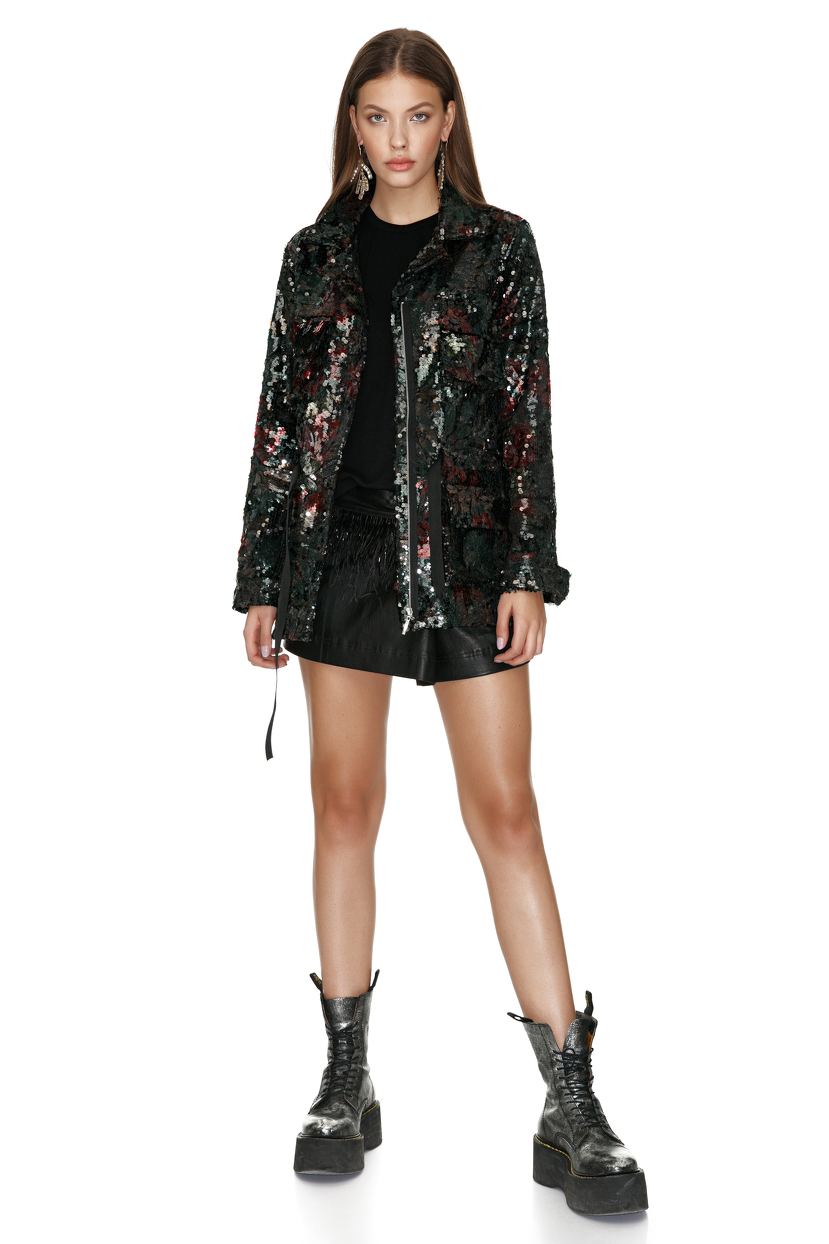 Multicolor Sequin Jacket PNK Casual