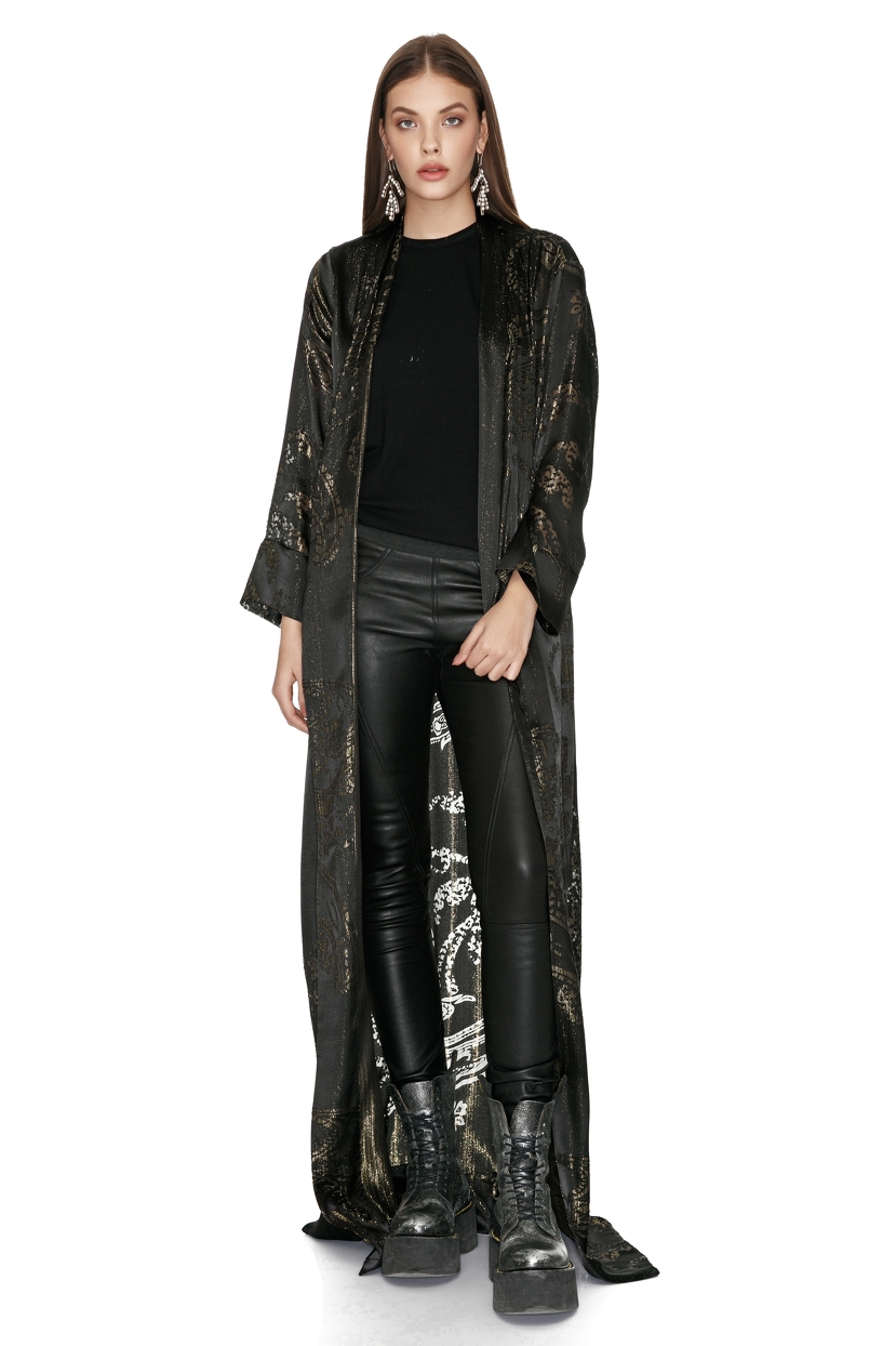 Black Metallic Jacket PNK Casual