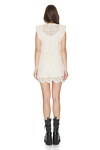 Off-White Crocheted Cotton Lace Dress