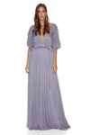 Lavender Silk Tulle Maxi Dress
