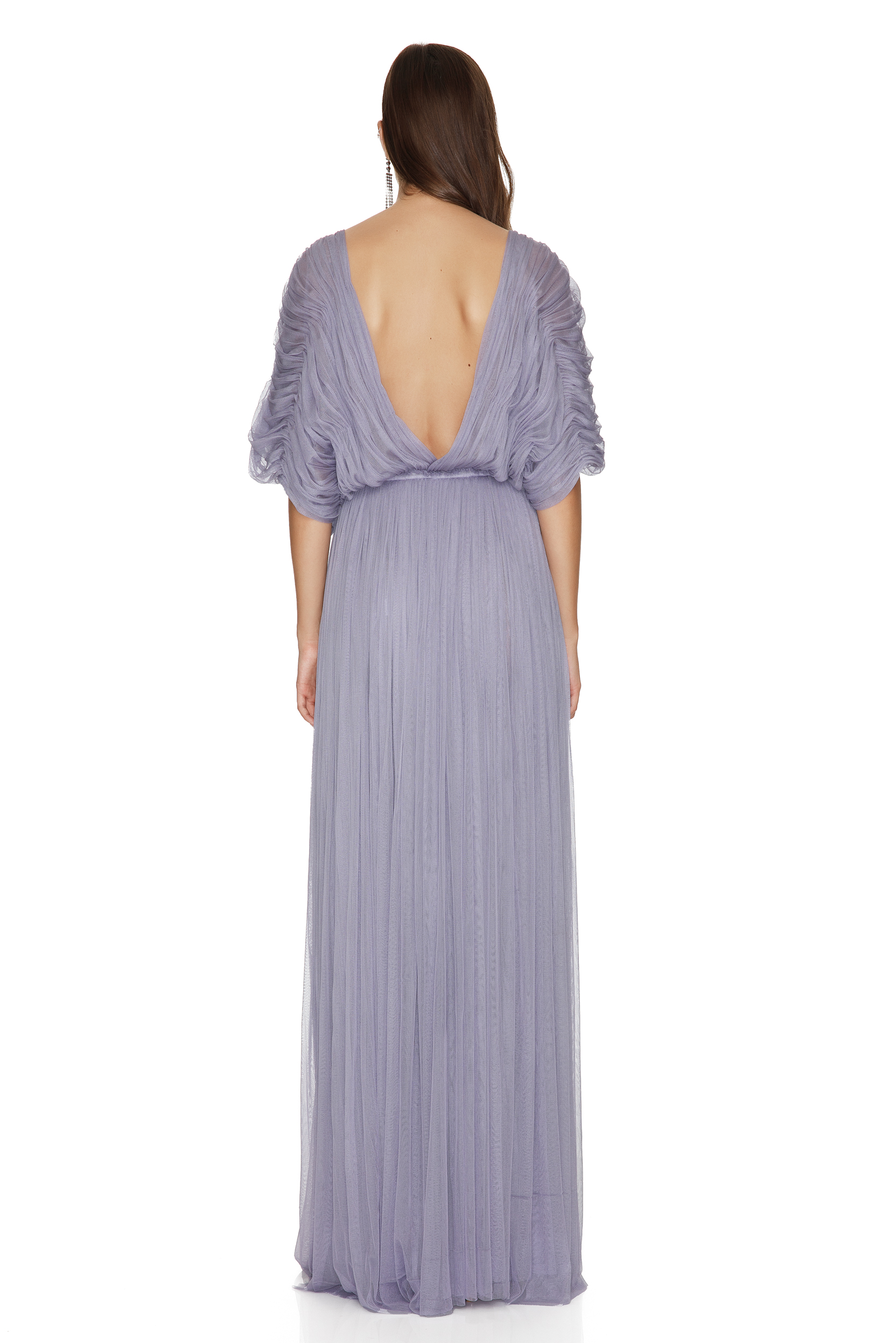 Lavender Silk Tulle Maxi Dress - PNK Casual