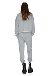 Grey Track Pants With Elasticated Waistband