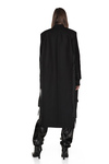 Black Wool Cutout Coat