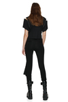 Stretchy Black Pants With Detail at the Waist