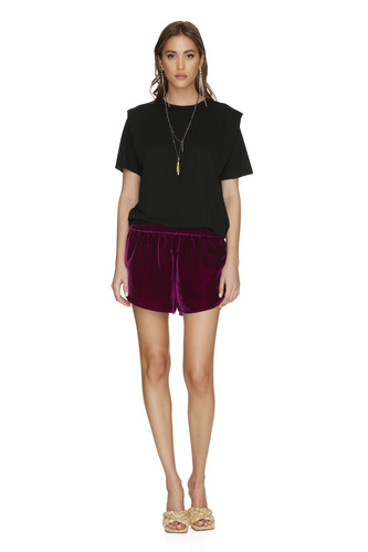 Velvet Ciclamen Shorts - PNK Casual