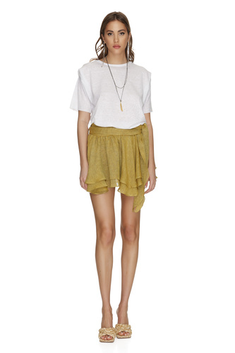 Yellow Linen Skirt - PNK Casual
