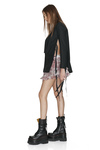Black Cutout Linen Blazer