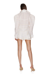 Off-White Embroidered Shirt With Oversized Shoulders