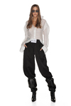 Black Pants With Front Detail