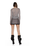 Raw-Cut Wool mini Skirt