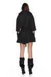Black Wool Cutout Dress