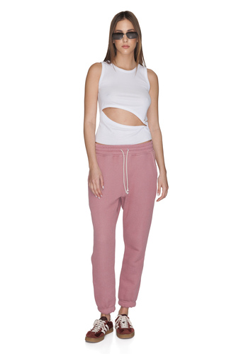 Rose Cotton Track Pants - PNK Casual